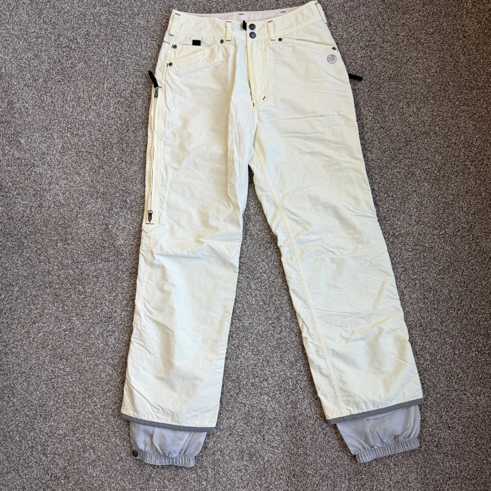 Burton Snowboards Bio-Lite Storm-Lite‎ Light Yellow Snow Pants Women Small